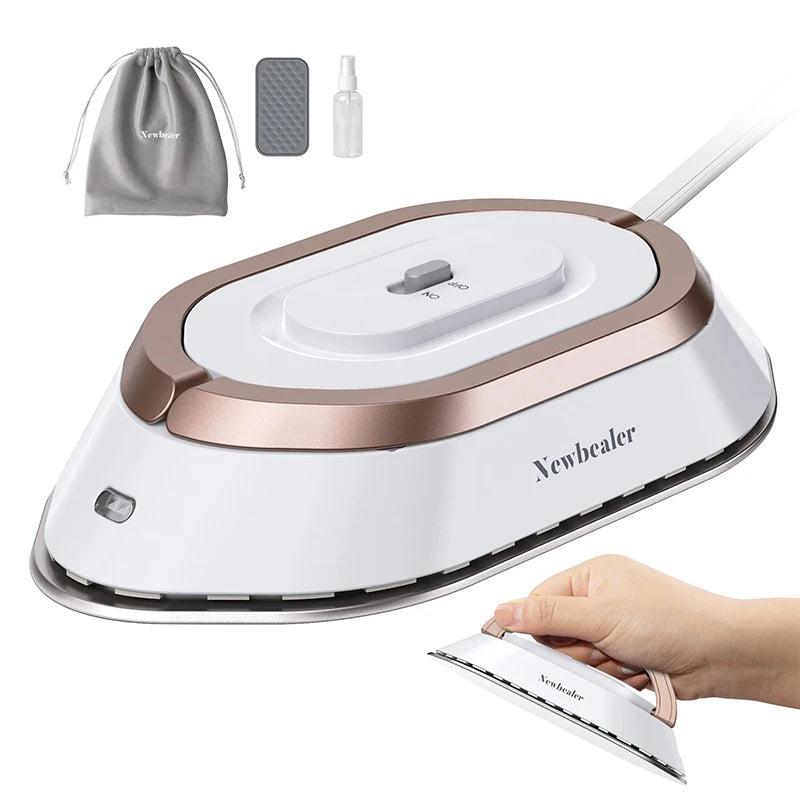 Portable Mini Electric Iron Dual-Voltage Non-Steam Travel Dry Iron 100-240V